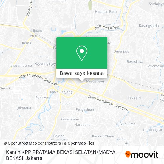 Peta Kantin KPP PRATAMA BEKASI SELATAN / MADYA BEKASI