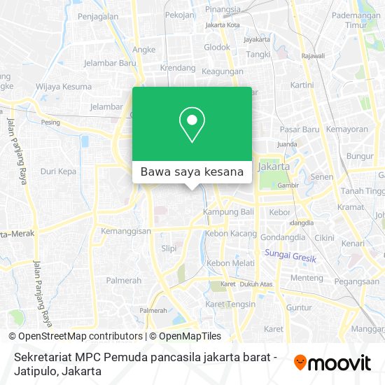 Peta Sekretariat MPC Pemuda pancasila jakarta barat - Jatipulo