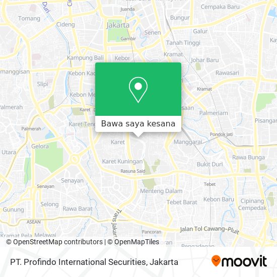 Peta PT. Profindo International Securities