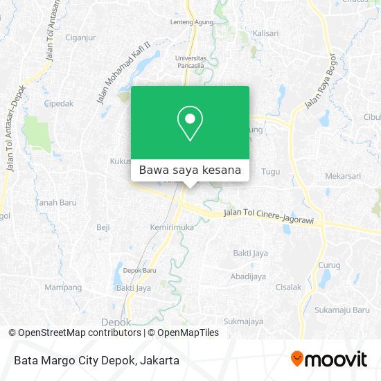 Peta Bata Margo City Depok