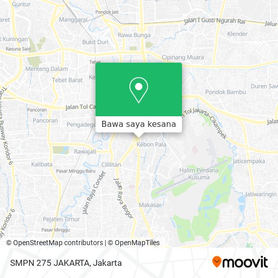 Peta SMPN  275 JAKARTA