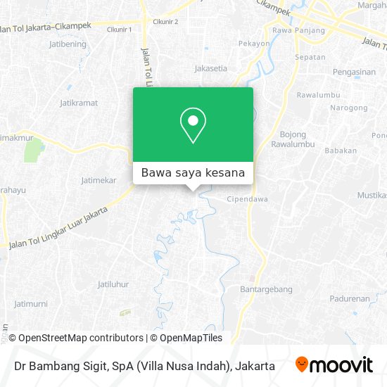 Peta Dr Bambang Sigit, SpA (Villa Nusa Indah)