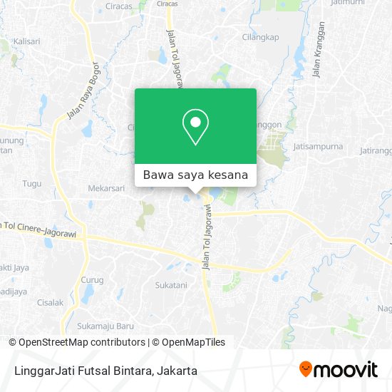 Peta LinggarJati Futsal Bintara