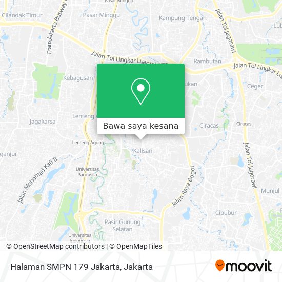 Peta Halaman SMPN 179 Jakarta