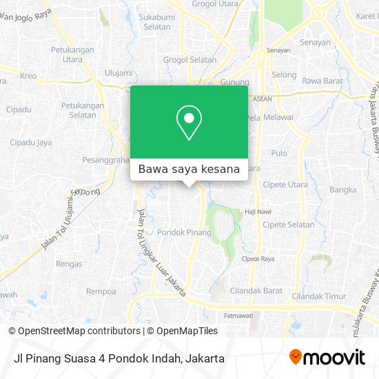 Peta Jl Pinang Suasa 4 Pondok Indah