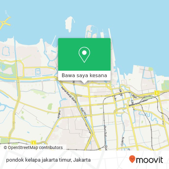 Peta pondok kelapa jakarta timur