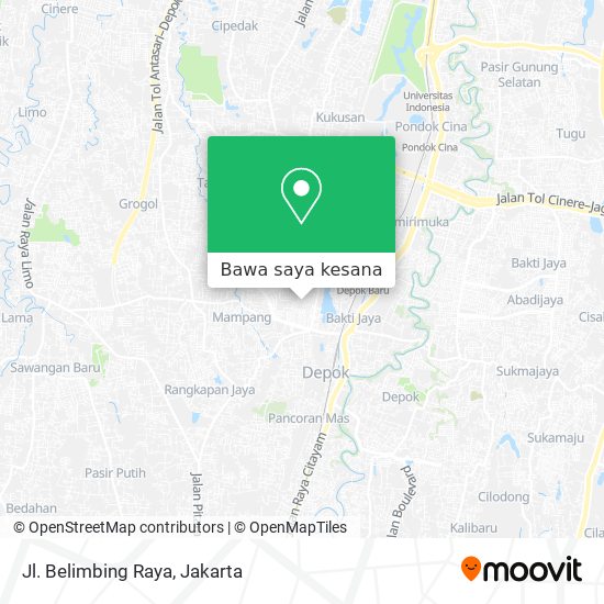 Peta Jl. Belimbing Raya