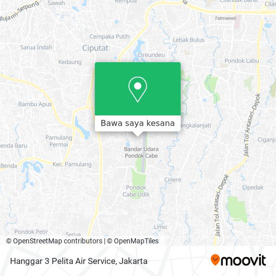 Peta Hanggar 3 Pelita Air Service