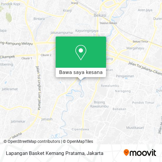 Peta Lapangan Basket Kemang Pratama