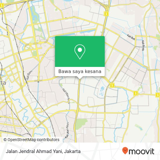 Peta Jalan Jendral Ahmad Yani