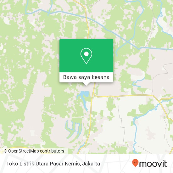 Peta Toko Listrik Utara Pasar Kemis