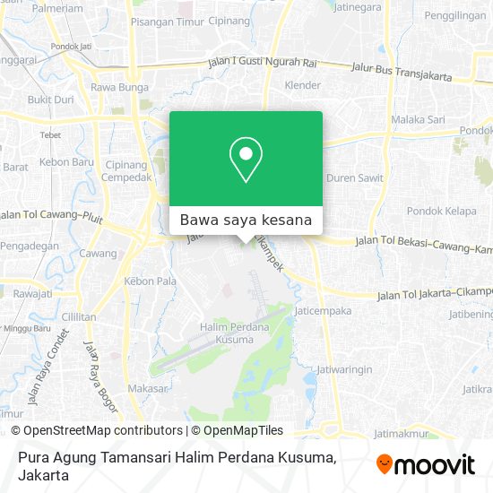 Peta Pura Agung Tamansari Halim Perdana Kusuma