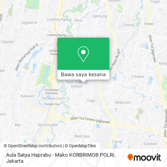 Peta Aula Satya Haprabu - Mako KORBRIMOB POLRI
