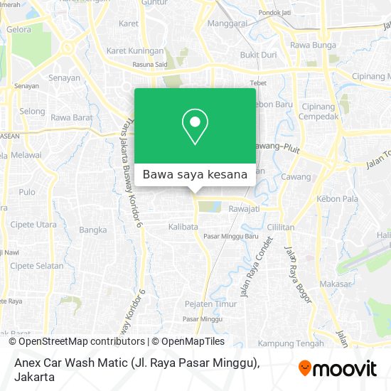 Peta Anex Car Wash Matic (Jl. Raya Pasar Minggu)