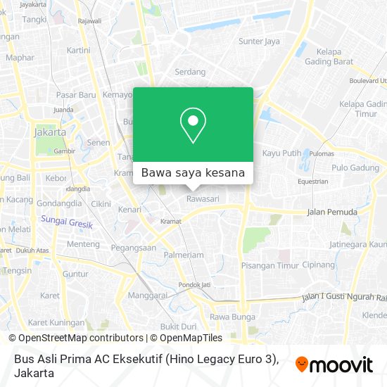 Peta Bus Asli Prima AC Eksekutif (Hino Legacy Euro 3)