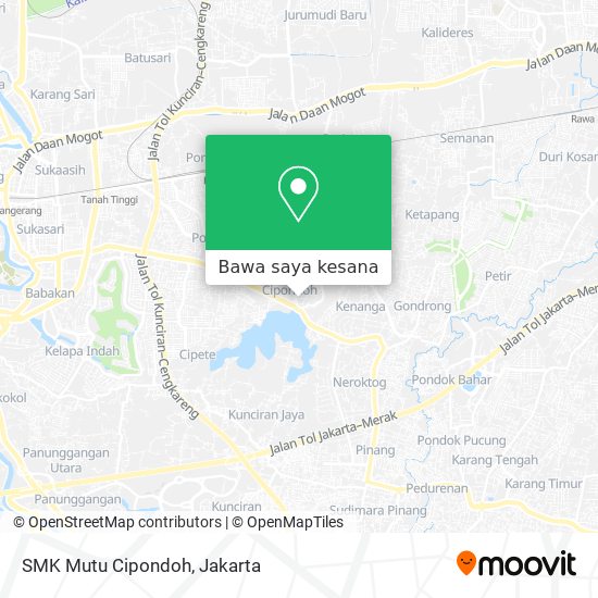 Peta SMK Mutu Cipondoh
