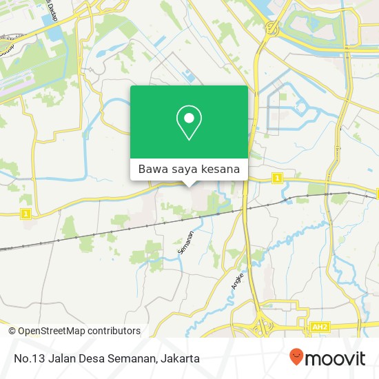 Peta No.13 Jalan Desa Semanan