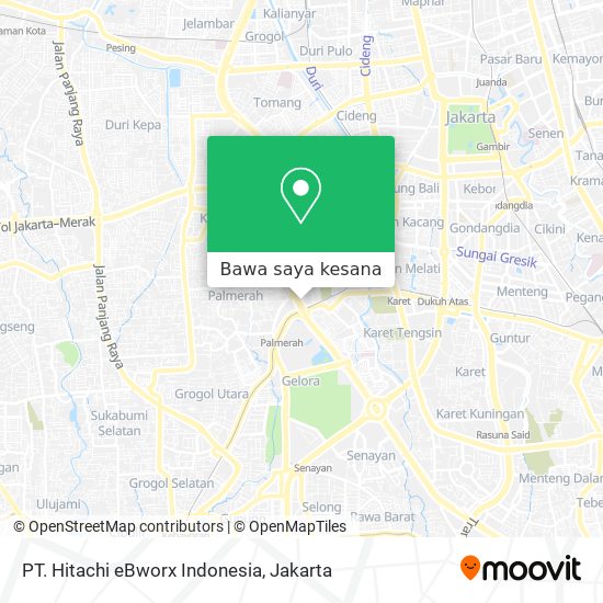 Peta PT. Hitachi eBworx Indonesia