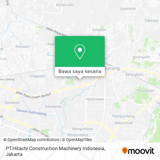 Peta PT.Hitachi Construction Machinery Indonesia
