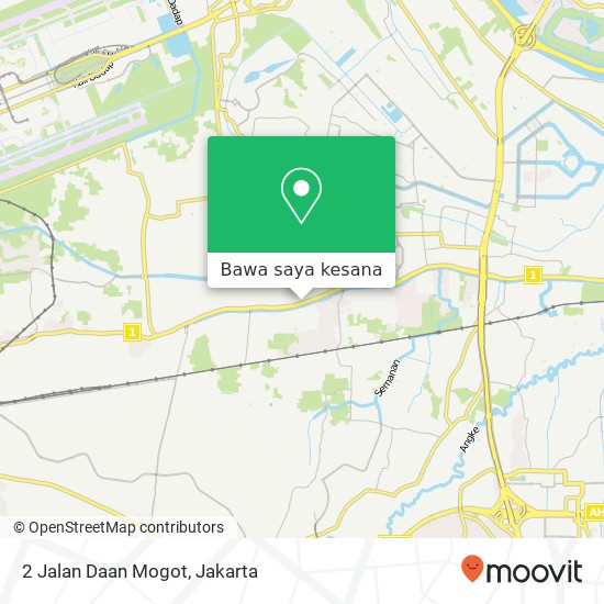 Peta 2 Jalan Daan Mogot