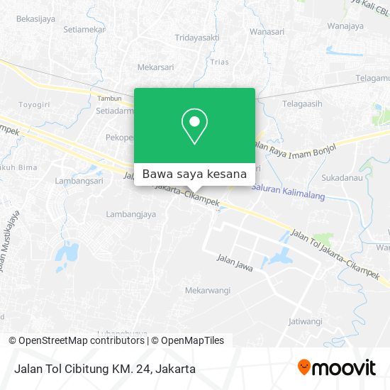 Peta Jalan Tol Cibitung KM. 24
