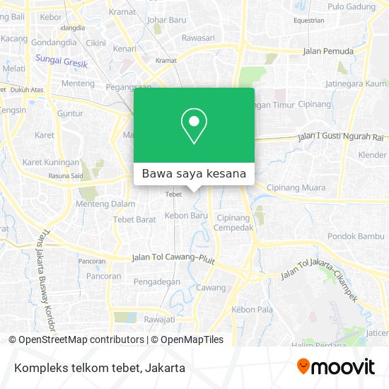 Peta Kompleks telkom tebet