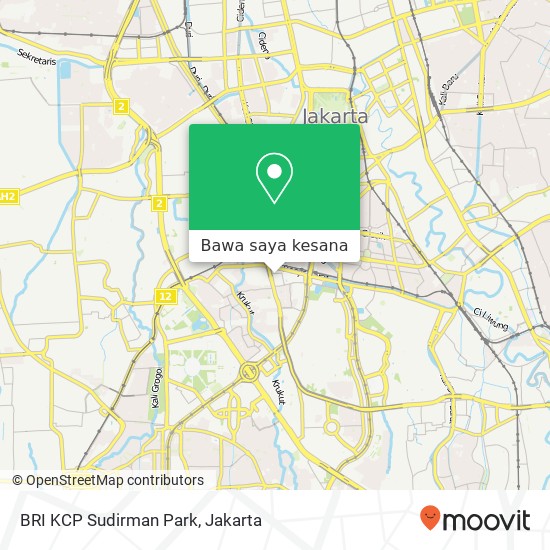 Peta BRI KCP Sudirman Park