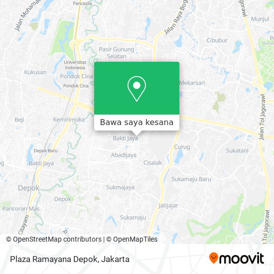 Peta Plaza Ramayana Depok