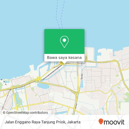 Peta Jalan Enggano Raya-Tanjung Priok