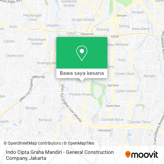 Peta Indo Cipta Graha Mandiri - General Construction Company
