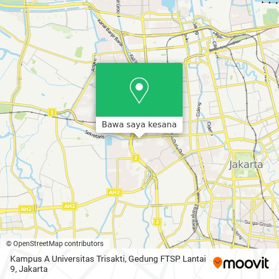 Peta Kampus A Universitas Trisakti, Gedung FTSP Lantai 9