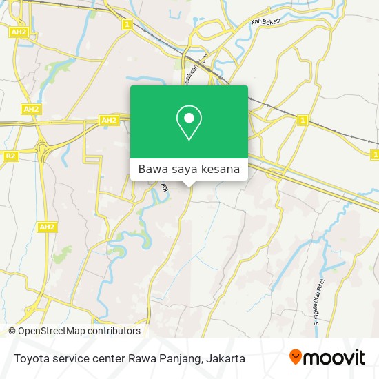 Peta Toyota service center Rawa Panjang