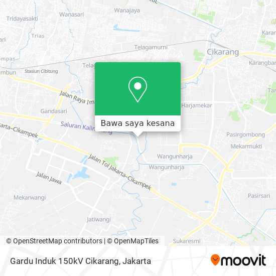 Peta Gardu Induk 150kV Cikarang