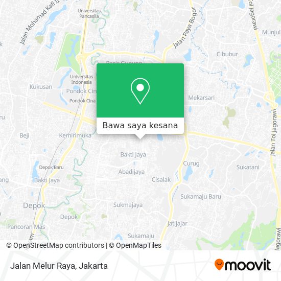 Peta Jalan Melur Raya