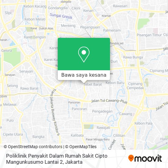 Peta Poliklinik Penyakit Dalam Rumah Sakit Cipto Mangunkusumo Lantai 2