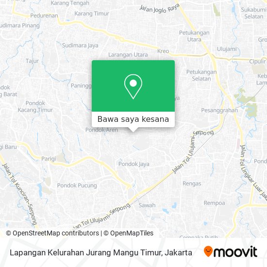 Peta Lapangan Kelurahan Jurang Mangu Timur