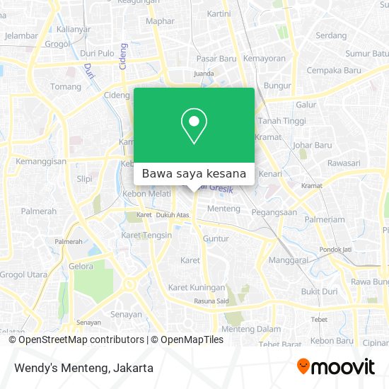 Peta Wendy's Menteng