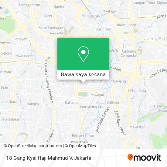 Peta 18 Gang Kyai Haji Mahmud V