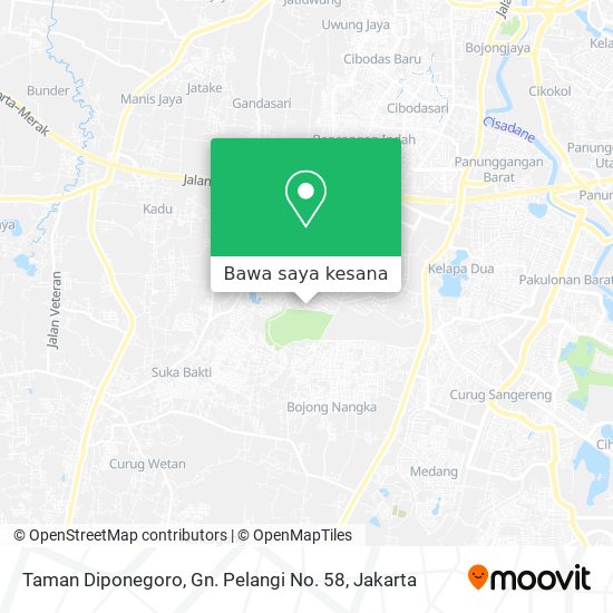 Peta Taman Diponegoro, Gn. Pelangi No. 58
