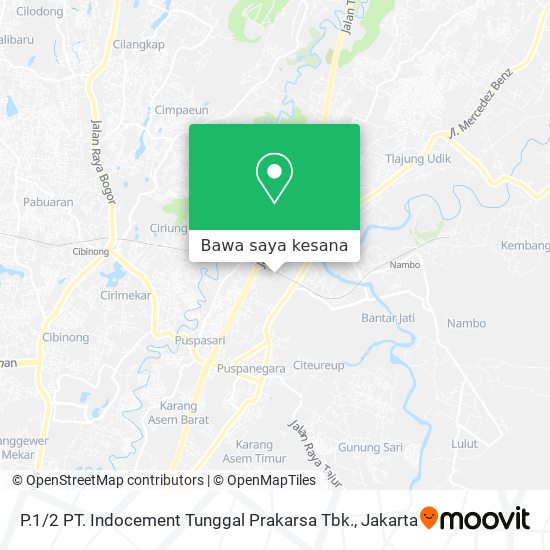 Peta P.1 / 2 PT. Indocement Tunggal Prakarsa Tbk.