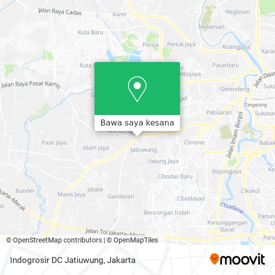 Peta Indogrosir DC Jatiuwung