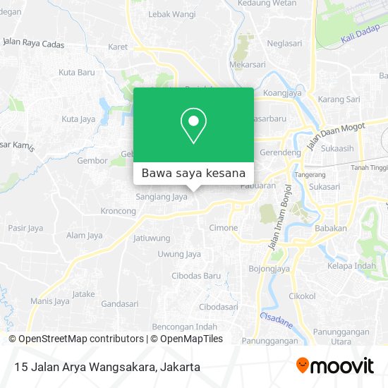 Peta 15 Jalan Arya Wangsakara