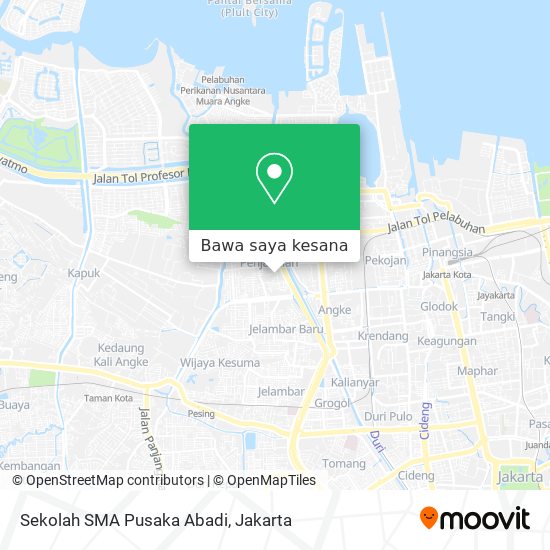 Peta Sekolah SMA Pusaka Abadi
