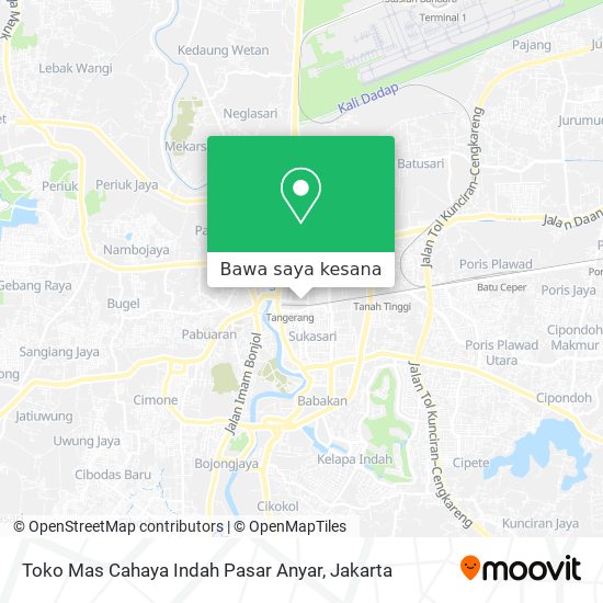 Peta Toko Mas Cahaya Indah Pasar Anyar