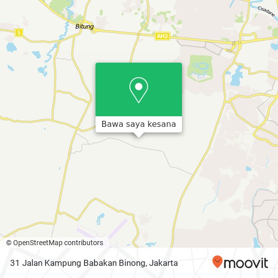 Peta 31 Jalan Kampung Babakan Binong