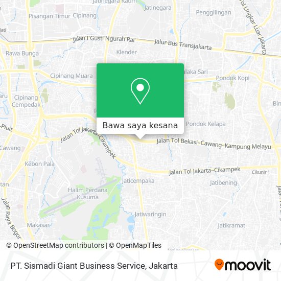 Peta PT. Sismadi Giant Business Service