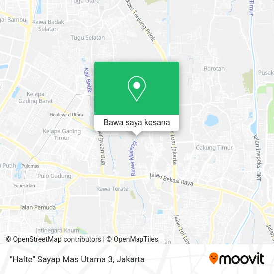 Peta "Halte" Sayap Mas Utama 3