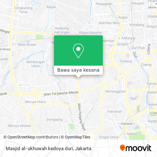 Peta Masjid al- ukhuwah kedoya duri