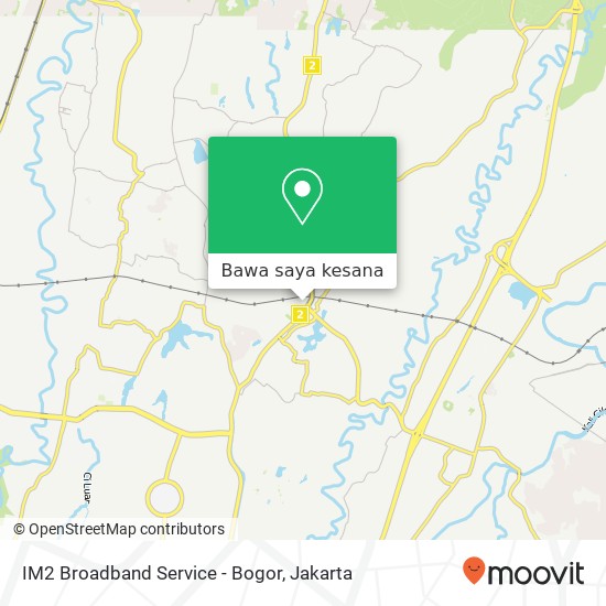 Peta IM2 Broadband Service - Bogor