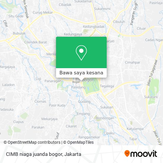 Peta CIMB niaga juanda bogor